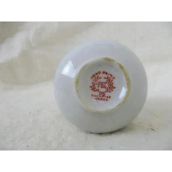 Bud Vase Hand Painted Floral Vase Incense holder Raised Rose bud Occupied Japan - Picture 6 of 7